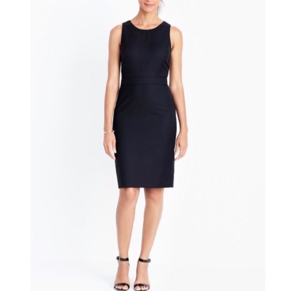 J Crew wool dress in black size 4
